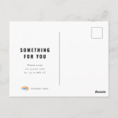 Carte postale de remerciement pour entreprise pers (Dos)