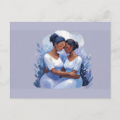 Carte postale de remerciement pour femmes noires (Devant)