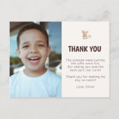 Carte postale de remerciement pour fête d'enfant a (Devant)