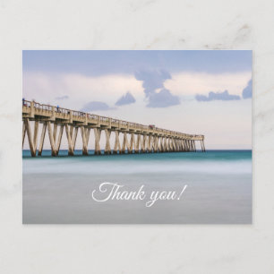 Carte postale de remerciement pour la jetée de pêc