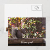 Carte postale de remerciement pour la nourriture d (Devant / Derrière)