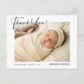 Carte postale de remerciement pour photo de naissa (Devant)