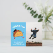 Carte postale de remerciement pour photo de remise (Debout devant)