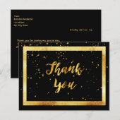 Carte postale de remerciement pour un 50ème annive (Devant / Derrière)