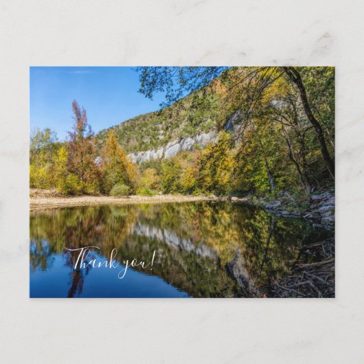 Carte postale de remerciement Reflets d'automne de (Devant)