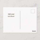 Carte postale de remerciement Renard roux de la fo (Dos)