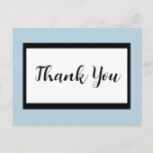 Carte postale de remerciement script (Devant)