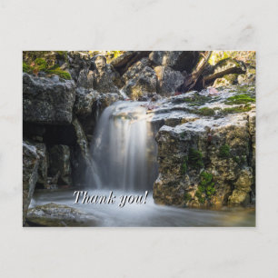 Carte postale de remerciement Serenity Spa Falls