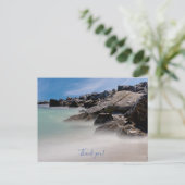 Carte postale de remerciement Shell Island Rocks A (Debout devant)