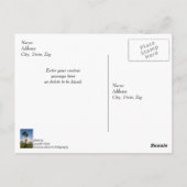 Carte postale de remerciement silhouette de ciseau (Dos)