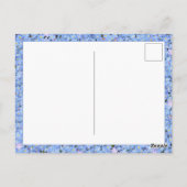 Carte postale de remerciement Simple Myosotis (Dos)