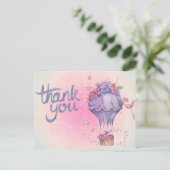 Carte postale de remerciement tendance (Debout devant)