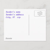 carte postale de remise de diplôme à la maison ouv (Dos)