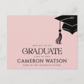 Carte postale de remise de diplôme avec un pompon (Devant)