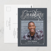 Carte postale de remise de diplômes à couleur modi (Devant / Derrière)