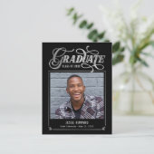 Carte postale de remise des diplômes à couleur mod (Debout devant)