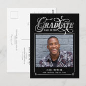 Carte postale de remise des diplômes à couleur mod (Devant / Derrière)