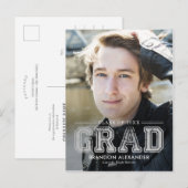 Carte postale de remise des diplômes de couleur mo (Devant / Derrière)