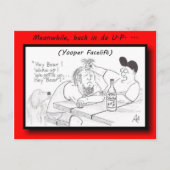 Carte postale de remontée du visage de Yooper (Devant)