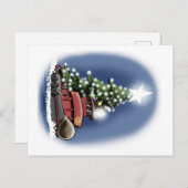 Carte postale de remorqueur de sapin de Noël (Devant / Derrière)