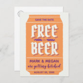 Carte postale de rendez-vous de sauvegarde à thème (Devant / Derrière)