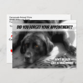 Carte postale de rendez-vous manqué Ne soyez pas p (Devant / Derrière)