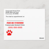 Carte postale de rendez-vous manqué Ne soyez pas p (Dos)