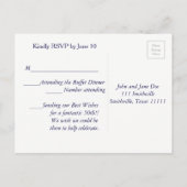 Carte postale de réponse (Dos)