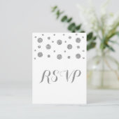 Carte postale de réponse Confetti Parties scintill (Debout devant)