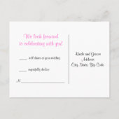 Carte postale de réponse Damas (Dos)