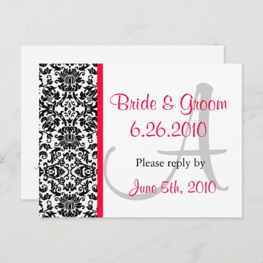 Carte postale de réponse Damas (Devant / Derrière)