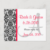 Carte postale de réponse Damas (Devant)