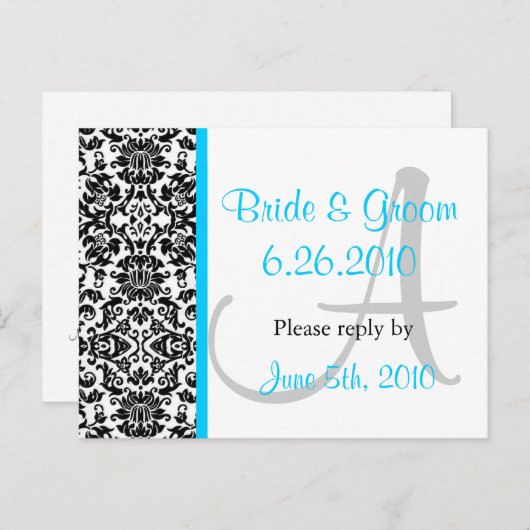 Carte postale de réponse Damas (Devant / Derrière)