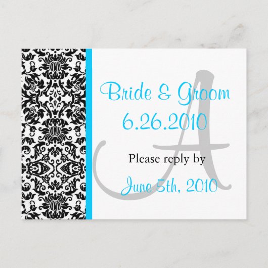 Carte postale de réponse Damas (Devant)