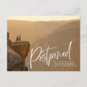 Carte postale de report de mariage à écriture rapi (Devant)