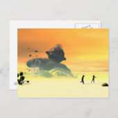 Carte postale de reprise robotique abandonnée (Devant / Derrière)