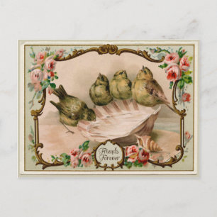 Carte postale de reproduction vintage de l'oiseau