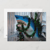 Carte postale de requin de Noël (Devant / Derrière)