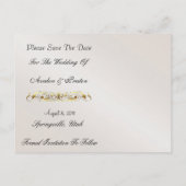 Carte postale de réservation Prince & Princesse Bl (Dos)