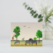 Carte postale de réserve de gibier africaine (Debout devant)