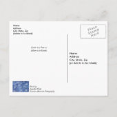 Carte postale de rétablissement avec un abstrait d (Dos)