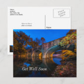Carte postale de rétablissement du pont de Bennett (Devant / Derrière)