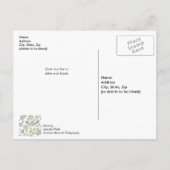 Carte postale de rétablissement Magnolia Pattern (Dos)