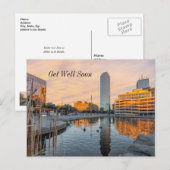 Carte postale de rétablissement matin étang de Pio (Devant / Derrière)