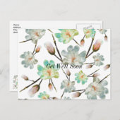 Carte postale de rétablissement motif Magnolia (Devant / Derrière)