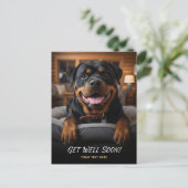 Carte postale de rétablissement pour adorable Rott (Debout devant)