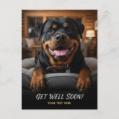Carte postale de rétablissement pour adorable Rott (Devant)