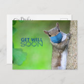 Carte postale de rétablissement pour bientôt écure (Devant / Derrière)