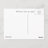 Carte Postale De retour à la maison... (Dos)