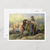 Carte Postale De retour de la Colline, 1868 (Devant / Derrière)